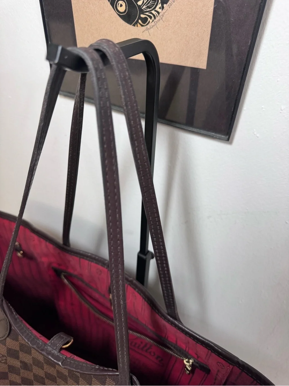 Louis Vuitton Neverfull GM Damier Ebene Coated Canvas